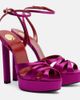 Saint Laurent Saint Laurent Chandelle 140 satin crÃªpe sandals - 1