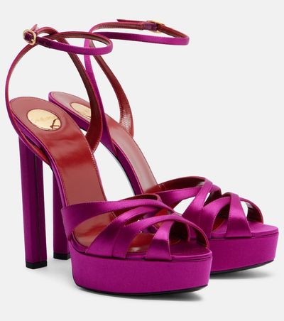 Saint Laurent Saint Laurent Chandelle 140 satin crÃªpe sandals