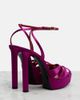 Saint Laurent Saint Laurent Chandelle 140 satin crÃªpe sandals - 3
