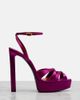Saint Laurent Saint Laurent Chandelle 140 satin crÃªpe sandals - 5