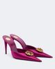 Saint Laurent Saint Laurent Cosmo embellished satin mules - 1