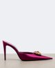 Saint Laurent Saint Laurent Cosmo embellished satin mules - 5