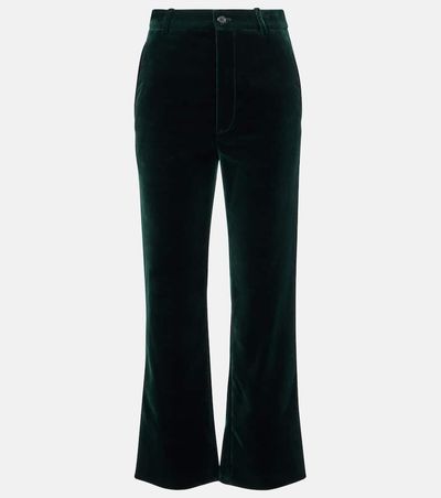 Saint Laurent Saint Laurent Cotton velvet straight pants