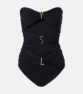 Saint Laurent Saint Laurent Cutout embellished swimsuit