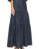 Saint Laurent Saint Laurent Denim Long Ruffle Skirt - 2