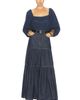 Saint Laurent Saint Laurent Denim Long Ruffle Skirt - 5