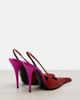 Saint Laurent Saint Laurent Deroche crÃªpe satin slingback pumps - 3