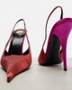 Saint Laurent Saint Laurent Deroche crÃªpe satin slingback pumps - 6