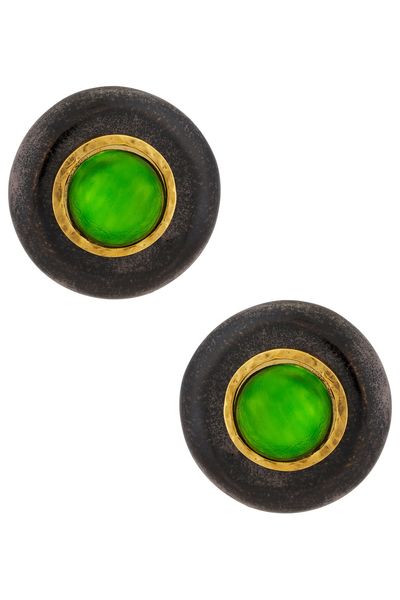 Saint Laurent Saint Laurent Disc & Cabochons Earrings