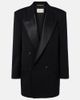 Saint Laurent Saint Laurent Double-breasted oversized wool blazer - 1
