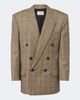 Saint Laurent Saint Laurent Double-breasted Prince of Wales wool blazer - 1
