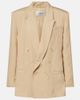 Saint Laurent Saint Laurent Double-breasted oversized silk blazer - 1