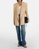 Saint Laurent Saint Laurent Double-breasted oversized silk blazer - 7