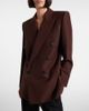 Saint Laurent Saint Laurent Double-breasted wool and mohair blazer - 2