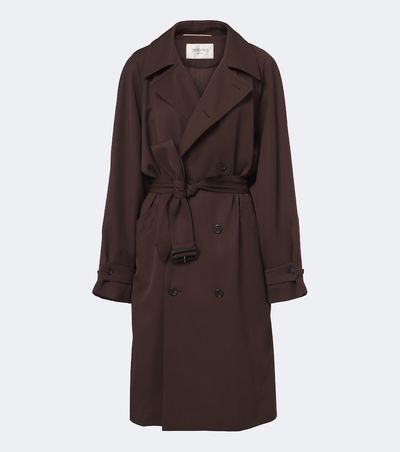 Saint Laurent Saint Laurent Double-breasted wool trench coat
