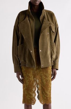 Saint Laurent Saint Laurent Double Collar Leather Jacket