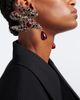 Saint Laurent Saint Laurent Dove embellished clip-on earrings - 3