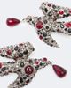 Saint Laurent Saint Laurent Dove embellished clip-on earrings - 4
