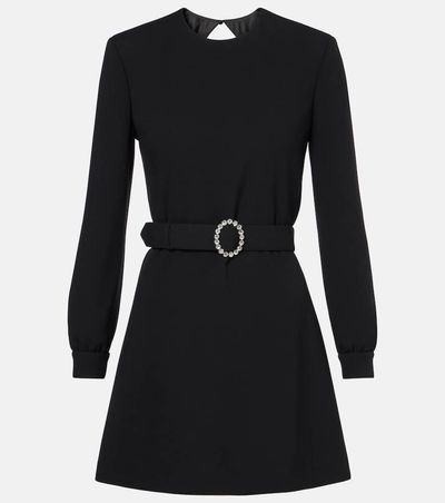Saint Laurent Saint Laurent Embellished open-back minidress