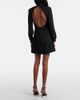 Saint Laurent Saint Laurent Embellished open-back minidress - 3
