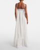 Saint Laurent Saint Laurent Embroidered cotton poplin maxi dress - 6