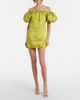 Saint Laurent Saint Laurent Embroidered duchess satin minidress - 2