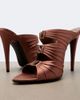 Saint Laurent Saint Laurent Emilie crêpe satin mules - 7