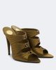 Saint Laurent Saint Laurent Emilie embellished crêpe satin mules - 1