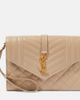 Saint Laurent Saint Laurent Envelope matelassé leather clutch - 1