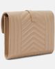 Saint Laurent Saint Laurent Envelope matelassé leather clutch - 4