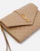Saint Laurent Saint Laurent Envelope matelassé leather clutch - 6