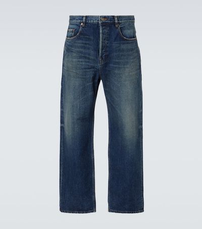 Saint Laurent Saint Laurent Faded high-rise straight jeans