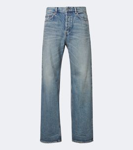 Saint Laurent Saint Laurent Faded wide-leg jeans