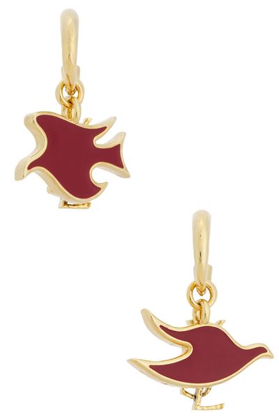 Saint Laurent Saint Laurent Flat Dove Charm Earrings