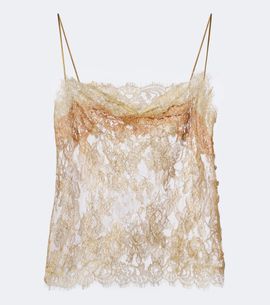 Saint Laurent Saint Laurent Floral lace camisole