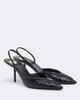 Saint Laurent Saint Laurent Folie Cassandre leather slingback pumps - 1