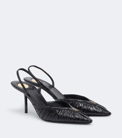 Saint Laurent Saint Laurent Folie Cassandre leather slingback pumps