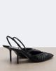 Saint Laurent Saint Laurent Folie Cassandre leather slingback pumps - 4