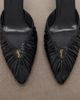 Saint Laurent Saint Laurent Folie Cassandre leather slingback pumps - 5