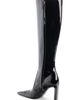 Saint Laurent Saint Laurent Francoise Leather Knee High Boot - 2