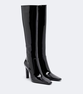 Saint Laurent Saint Laurent Francoise patent leather knee-high boots