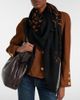 Saint Laurent Saint Laurent Fringed leopard-print wool scarf - 3
