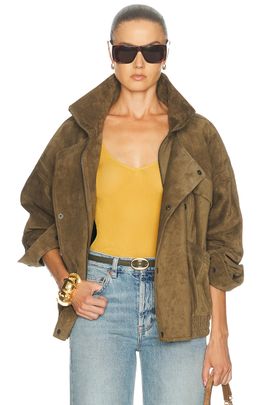 Saint Laurent Saint Laurent Funnel Neck Jacket