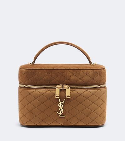 Saint Laurent Saint Laurent Gaby Large suede vanity bag