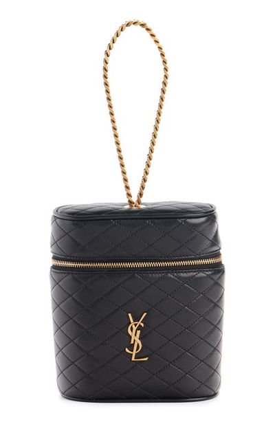 Saint Laurent Saint Laurent Gaby Leather Vertical Vanity Bag
