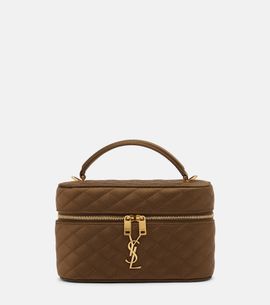Saint Laurent Saint Laurent Gaby Mini quilted satin vanity bag