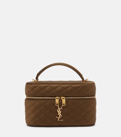Saint Laurent Saint Laurent Gaby Mini quilted satin vanity bag