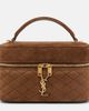 Saint Laurent Saint Laurent Gaby Mini quilted suede vanity bag - 1
