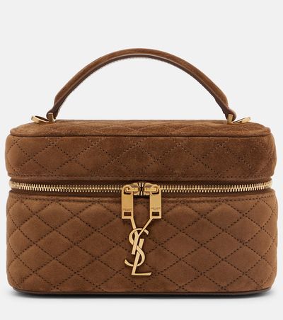 Saint Laurent Saint Laurent Gaby Mini quilted suede vanity bag