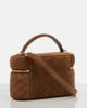 Saint Laurent Saint Laurent Gaby Mini quilted suede vanity bag - 4